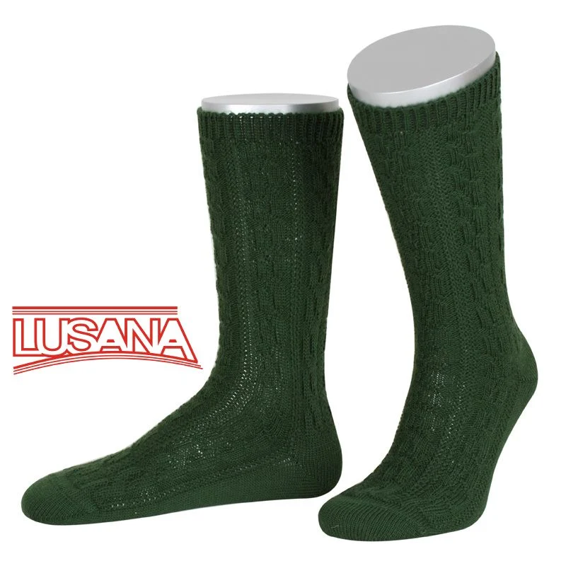 Lusana Trachten Schopper Socken Tanne