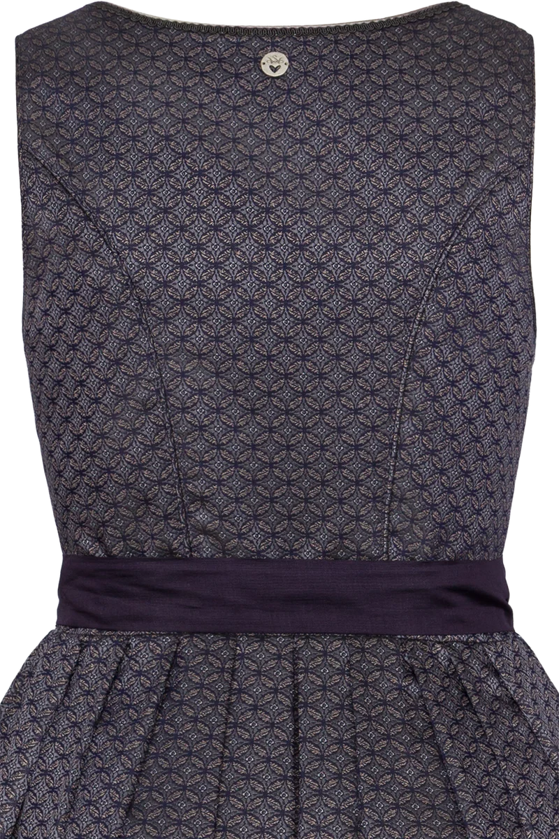 Dirndl lang mit schimmerndem Jacquard