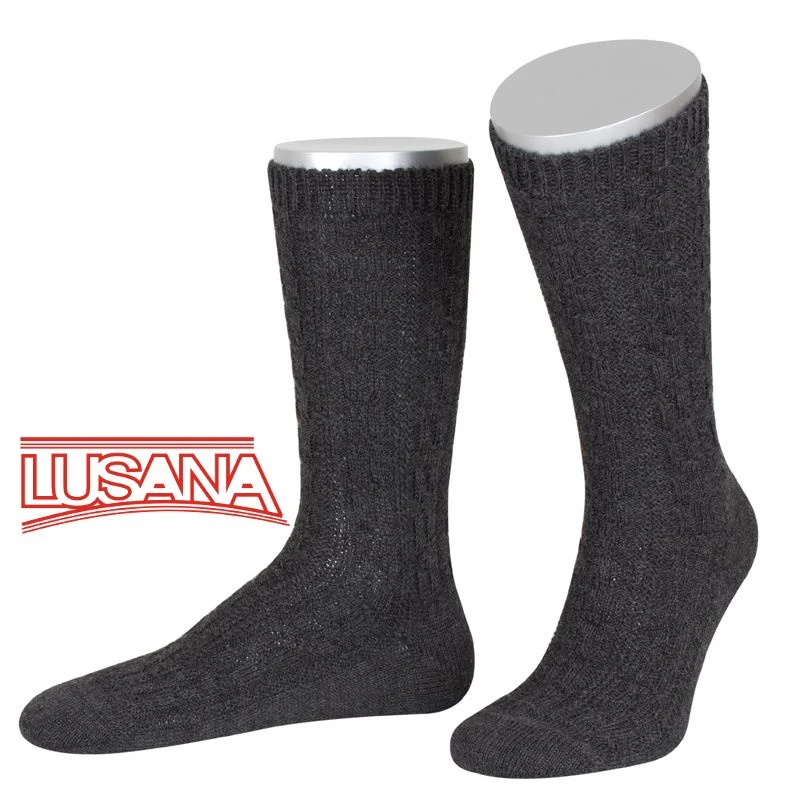 Herren Trachten Schoppersocken Lusana Anthrazit