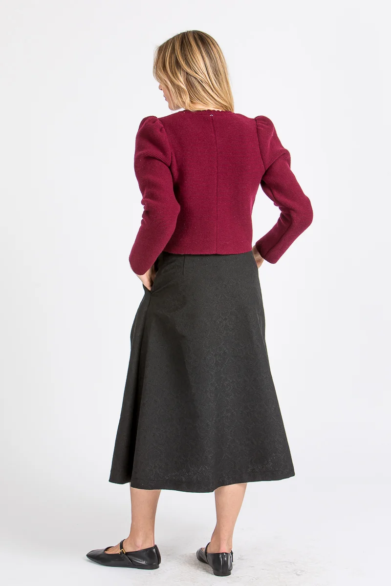 Almliebe Strickjacke Owingen bordeaux
