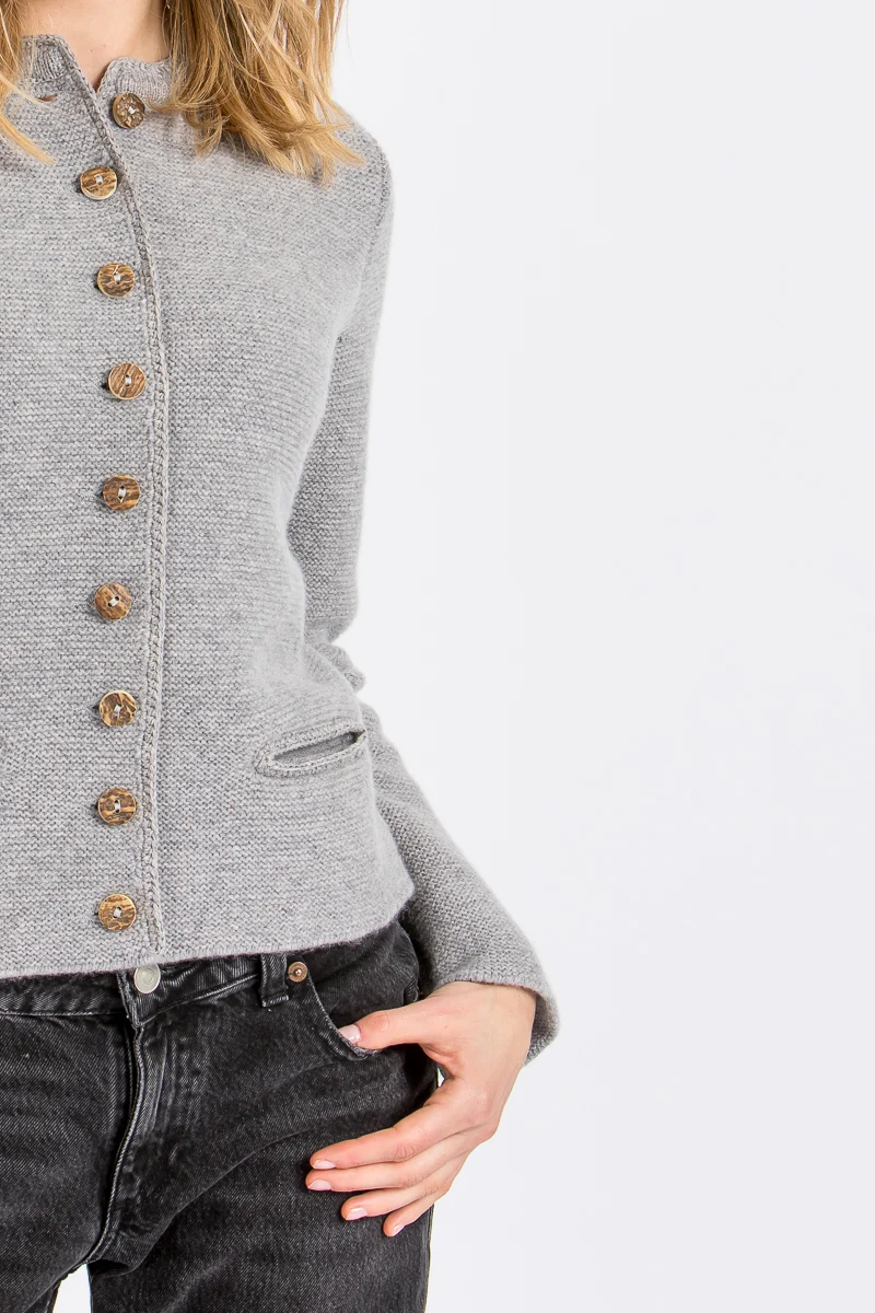 Almliebe Strickjacke Vex hellgrau