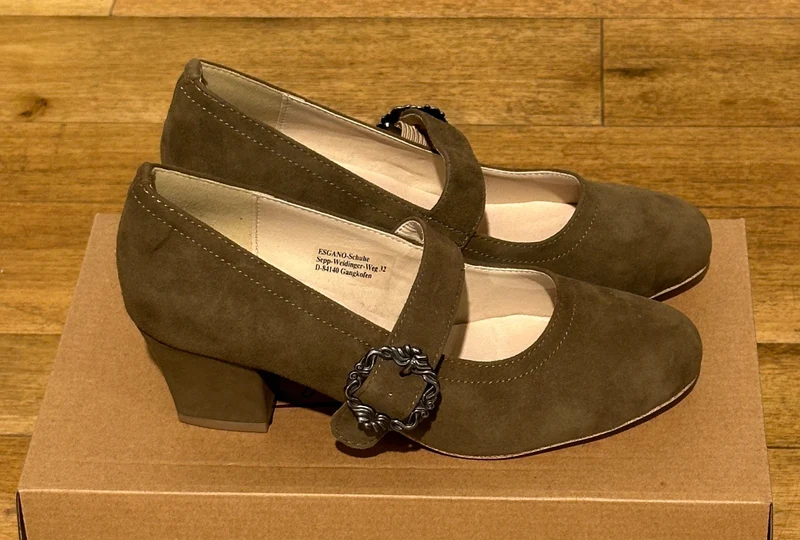 Trachten Pumps Hirschkogel kaki