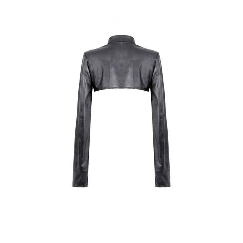 Cyberpunk-Cape für Damen mit Stacheln und Cut-outs, langärmelig