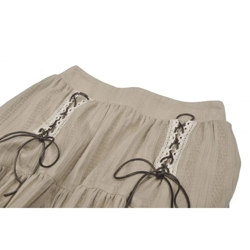 Steampunk Gothic Layered Schwalbenschwanzrock für Damen, viktorianischer Rüschen-Piratenrock