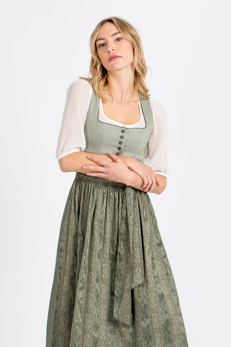 Wenger Dirndlbluse Ulli Chiffon Ecru