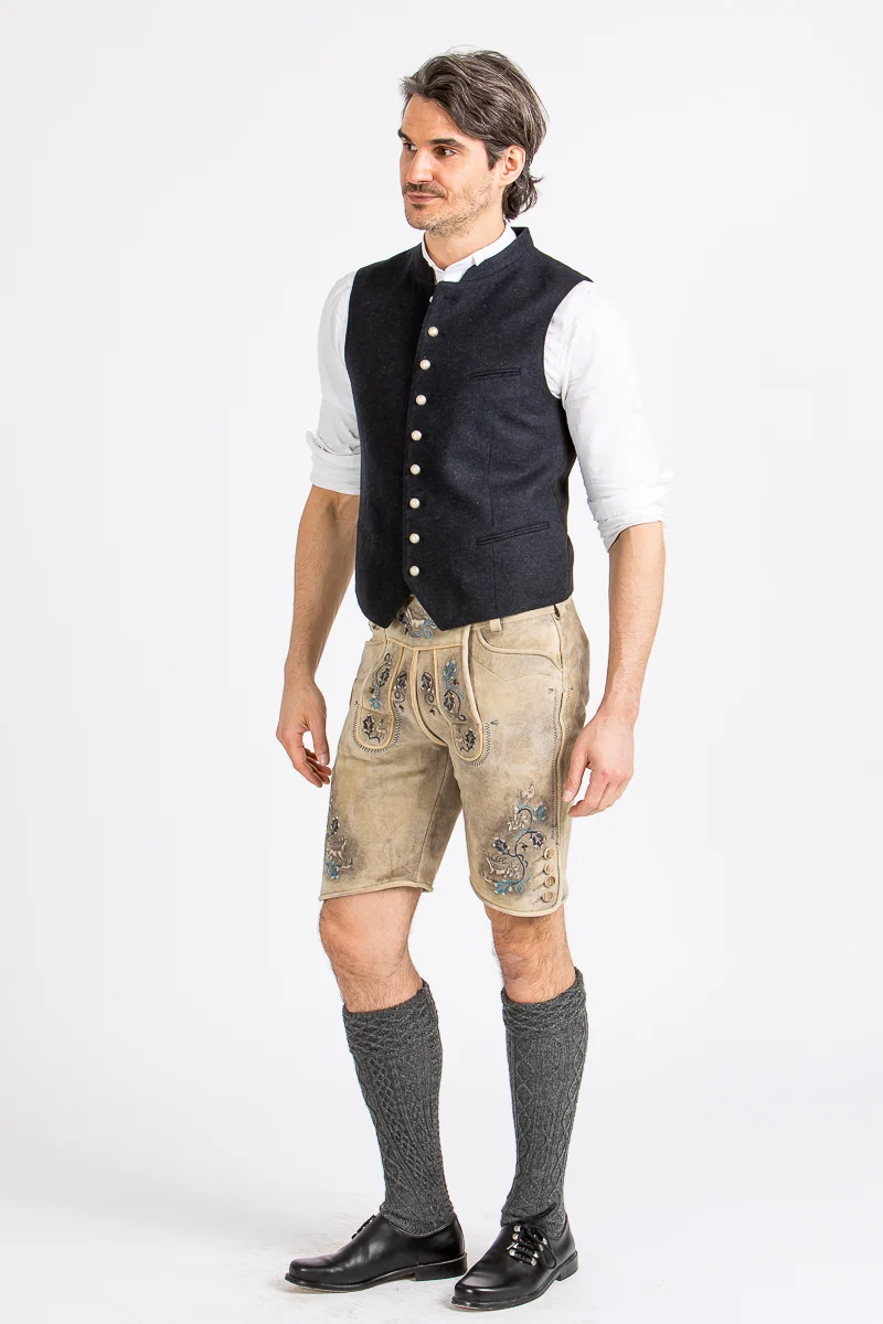 Kurze Beckert Lederhose Bischofswiesen Baileys Blau