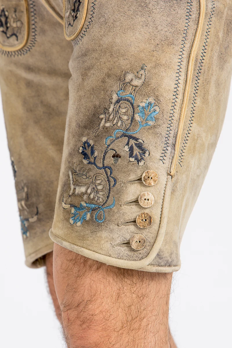 Kurze Beckert Lederhose Bischofswiesen Baileys Blau