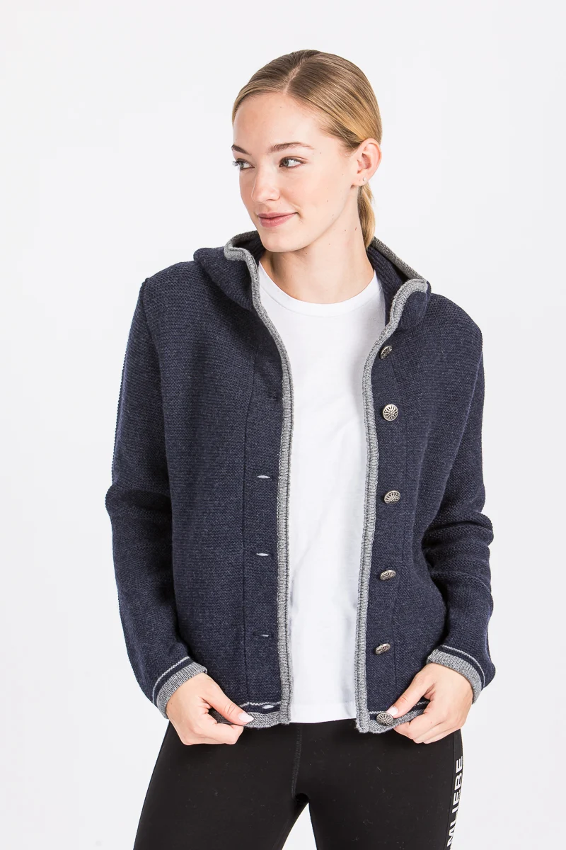 Liebling Kapuzenjanker Vera navy/grau