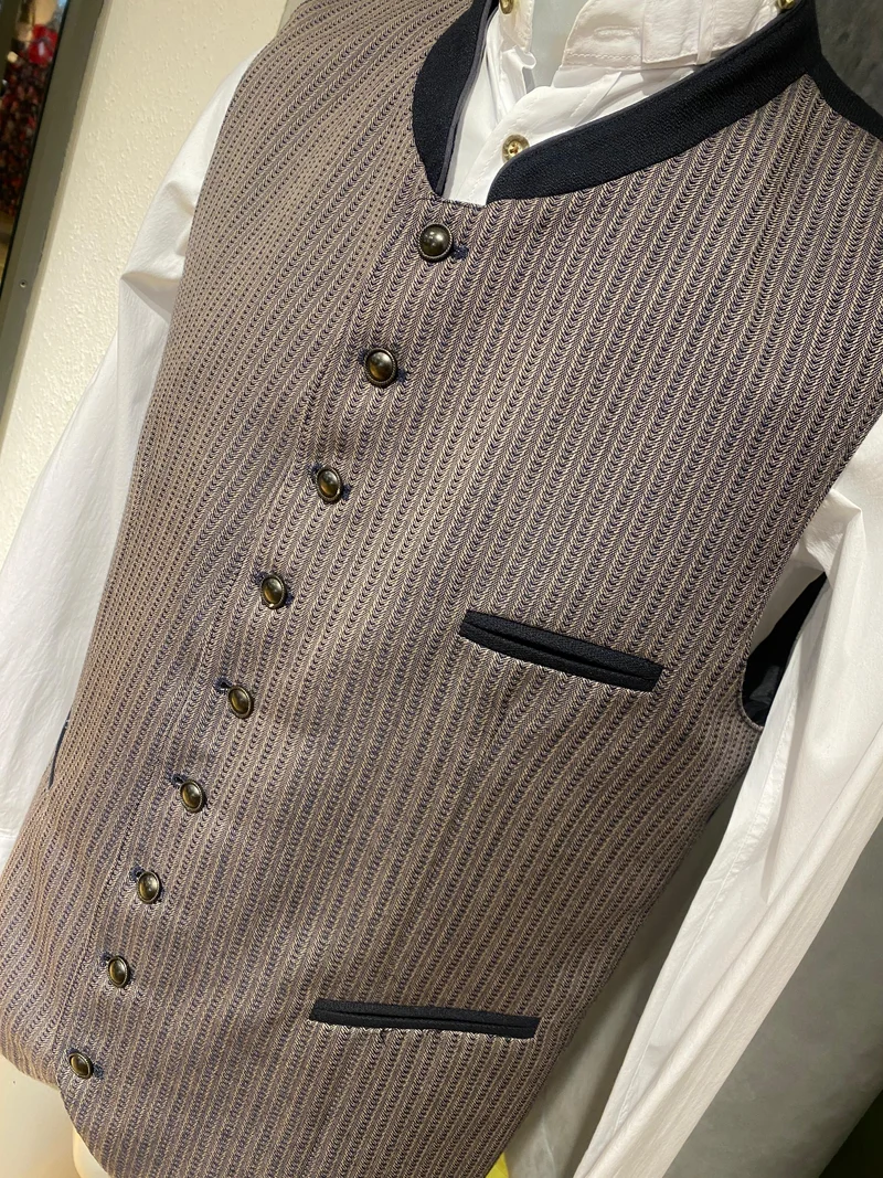 Trachtenweste Berlin & Wolff beige/schwarz