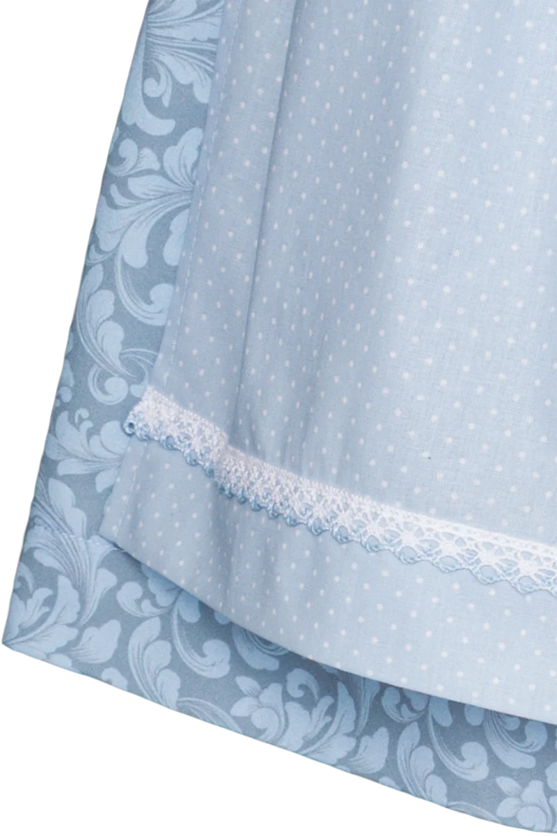 Kinderdirndl aus Baumwolle mit floralem Muster
