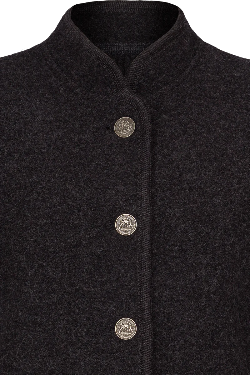 Damen Trachtenjacke aus feinster Schurwolle - anthra/anthra