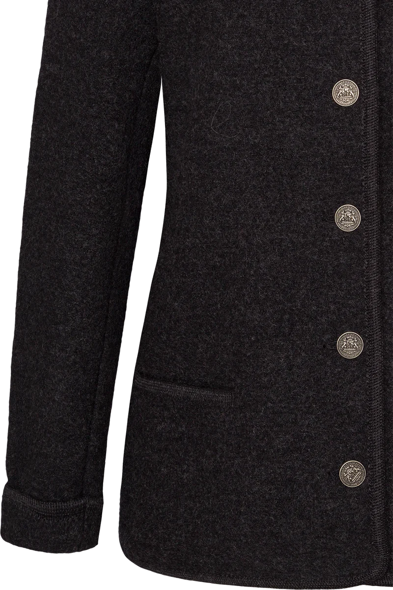 Damen Trachtenjacke aus feinster Schurwolle - anthra/anthra