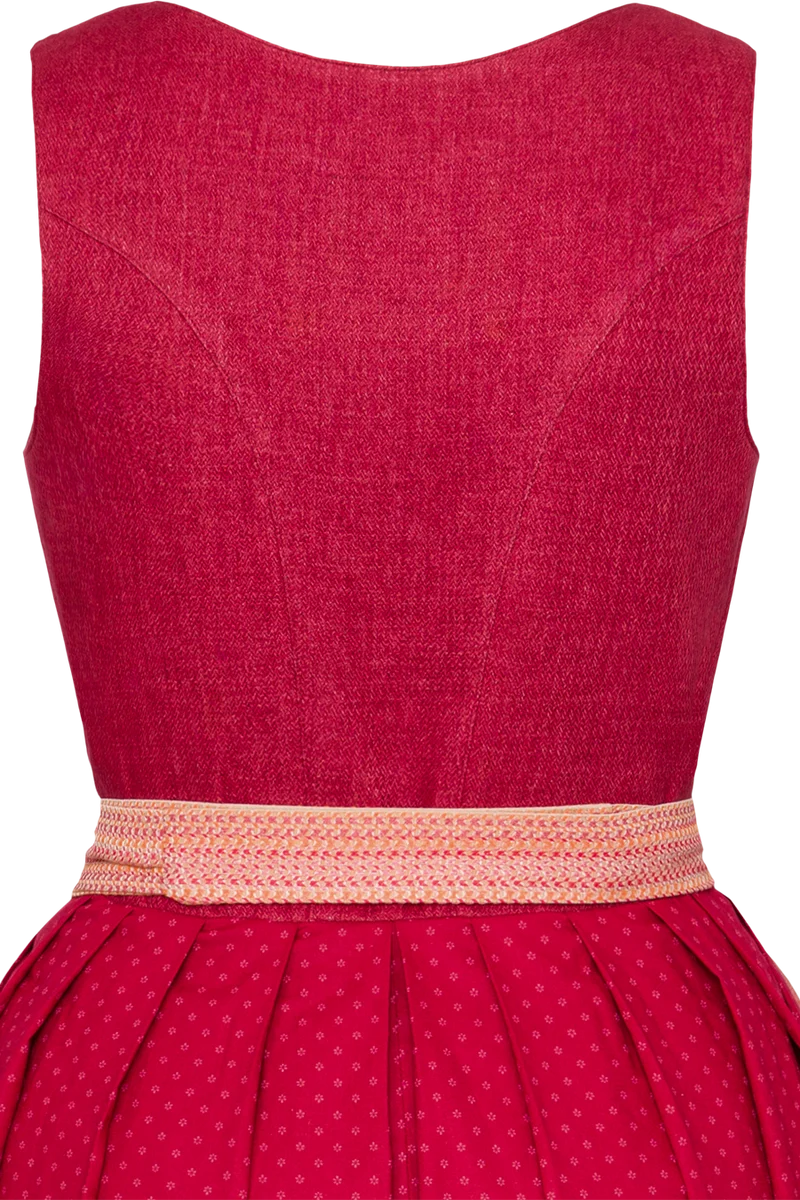 Leinen-Dirndl lang mit Baumwollrock