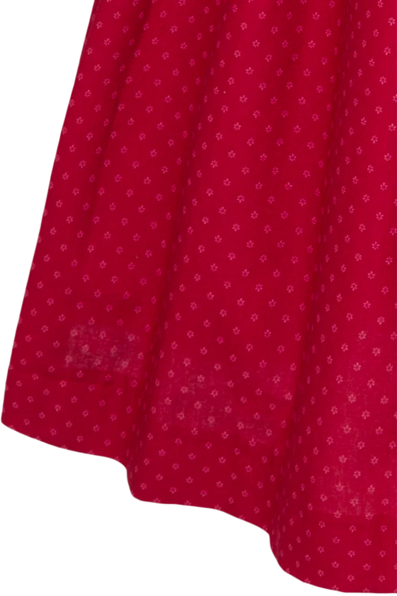 Leinen-Dirndl lang mit Baumwollrock