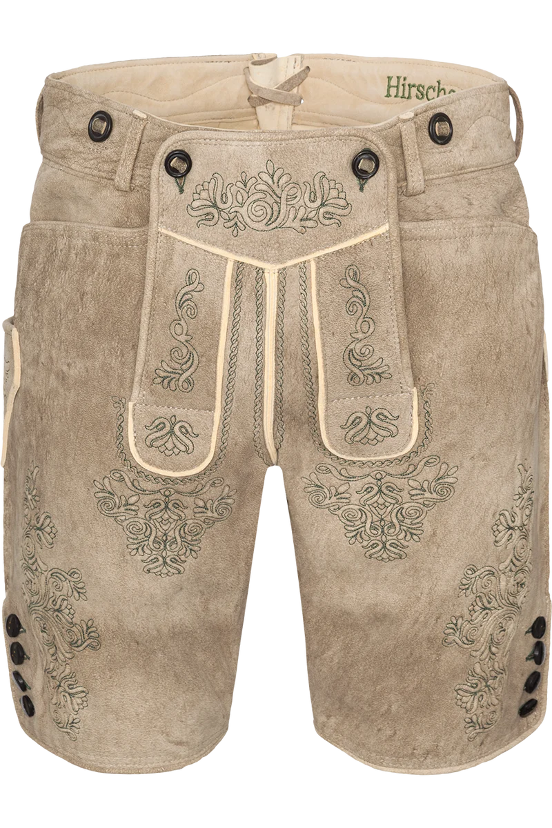 Herren Lederhose kurz aus Hirschleder