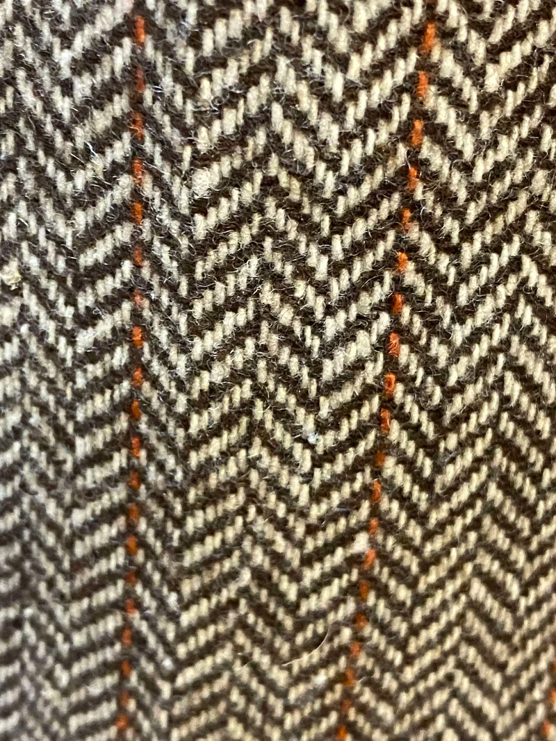 Vintage Tweed Hose Damen Gr. 38 Herringbone Wolloptik elegant