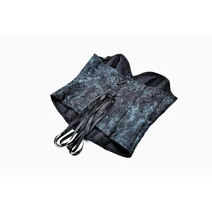 Gothic-Vintage-Jacquard-Schnürkorsett für Damen mit Überbrustumfang
