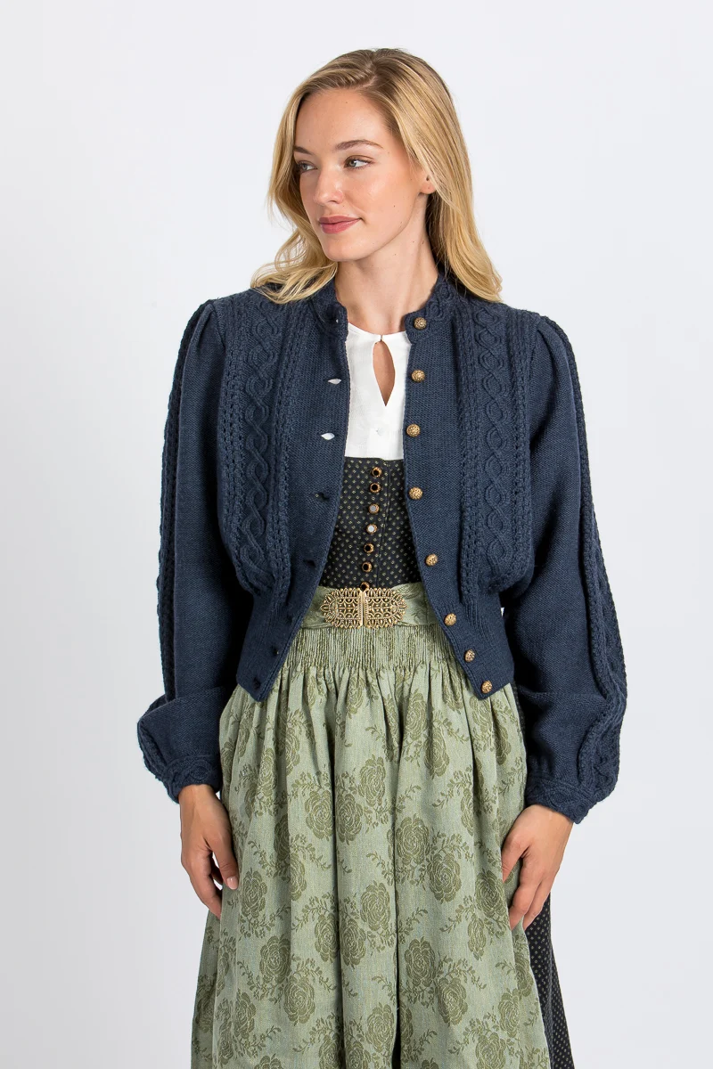 Gottseidank Strickjanker Lea blau