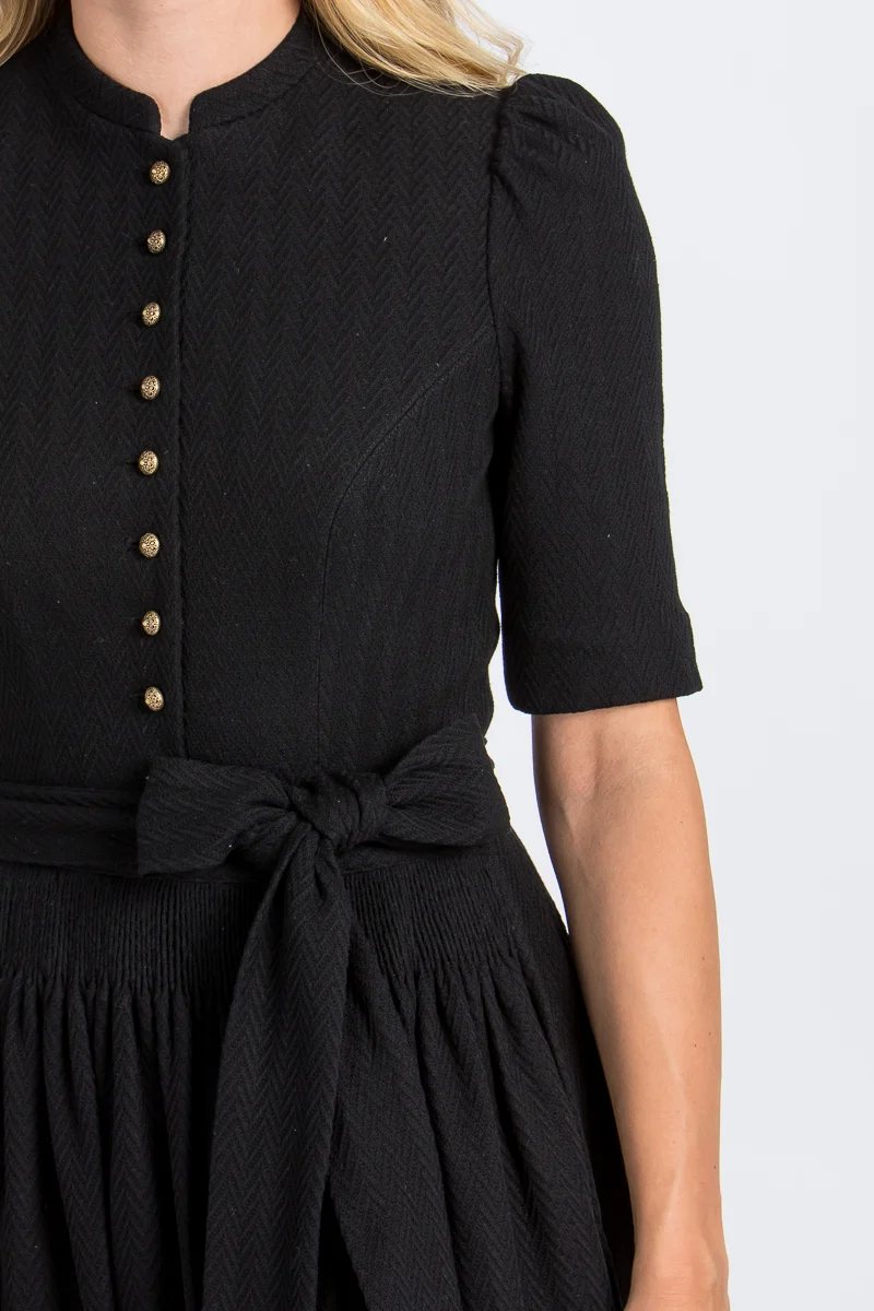 Gottseidank Ärmeldirndl Aurelia schwarzblau