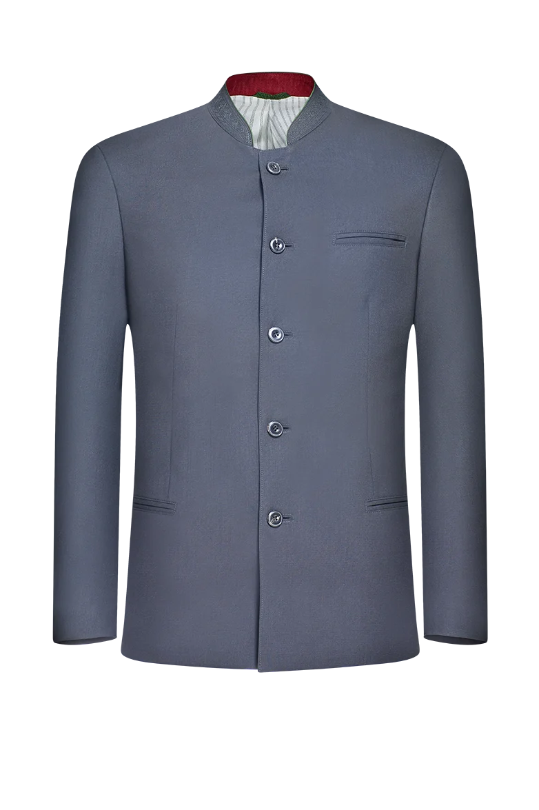 Klassische Jacke mit Ornamentstickerei