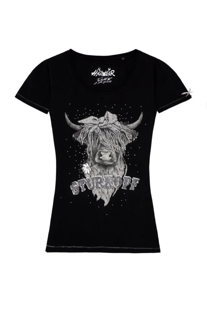 Shirt Damen Quentaya Deluxe - Trachtenshirt - Hangowear Damen - 1252/72330-0200