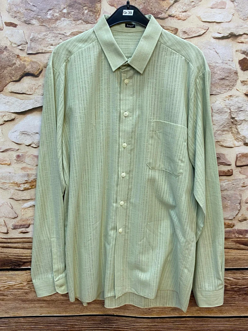 Vintage Hemd Herren grün Gr. 39 klassisch