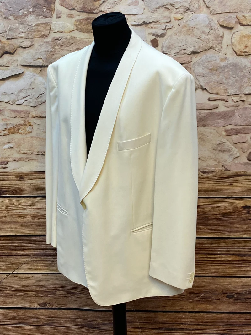 Vintage Dinner Jacket Creme – Smoking Sakko Herren Gr. 60