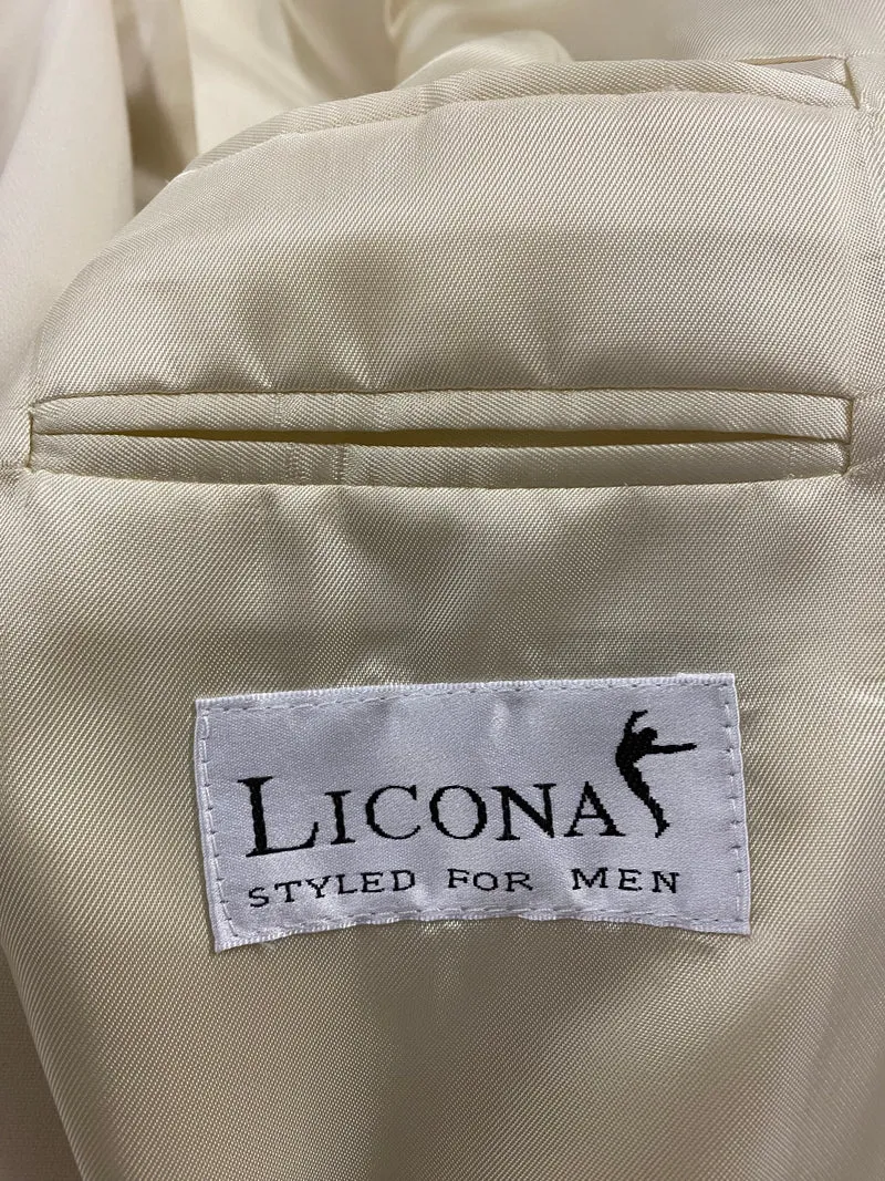Vintage Dinner Jacket Creme – Smoking Sakko Herren Gr. 26