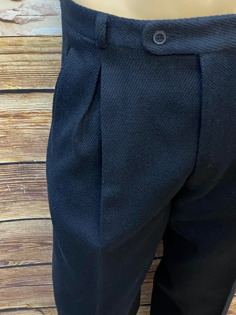 Retro Hose Herren 70er Jahre Vintage Stoffhose Gr. 50