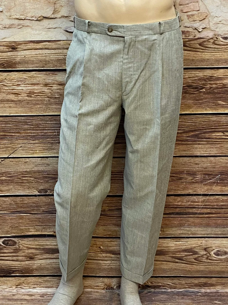 Vintage Hose Herren 20er Stil elegant Bundfaltenhose Gr. 24
