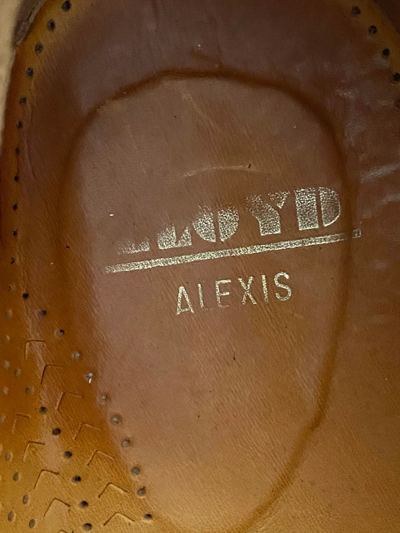 Vintage Loafer Leder Braun Gr. 44 – Ledersohle & perforiert
