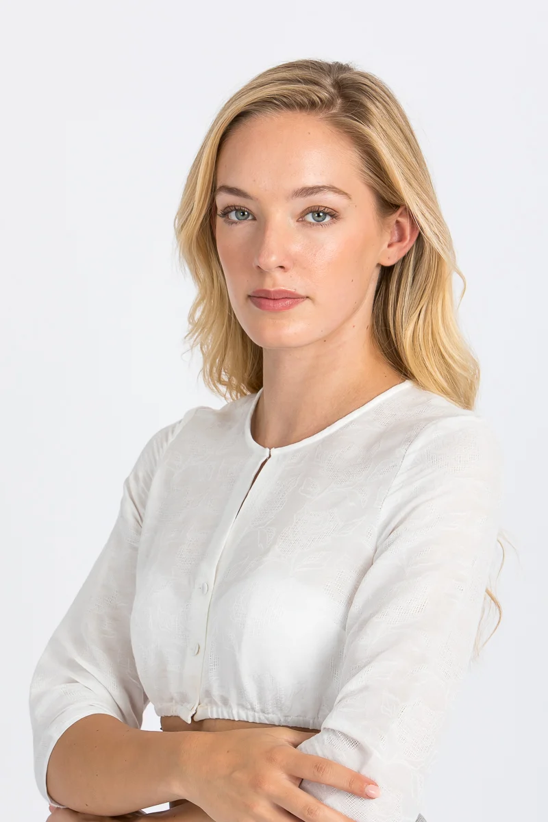 Heimatglück Dirndlbluse Rosa creme