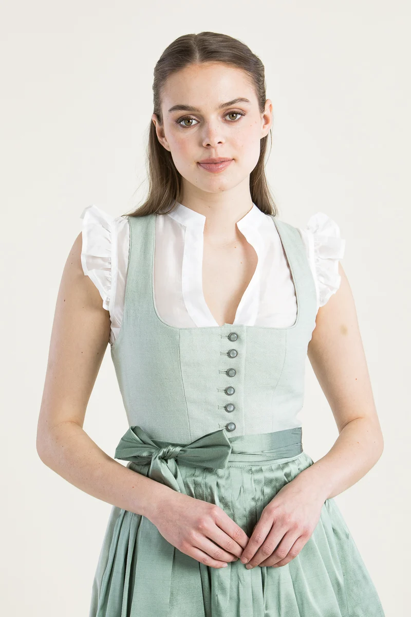 Hammerschmid Dirndlbluse Eveline Flügelarm weiß