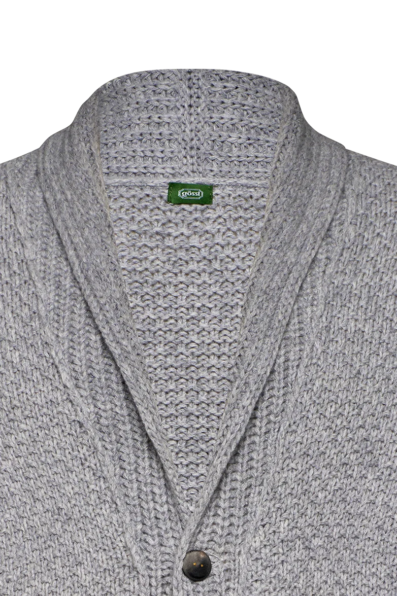 Strickjacke mit Schalkragen