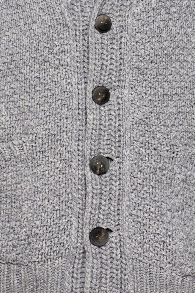 Strickjacke mit Schalkragen