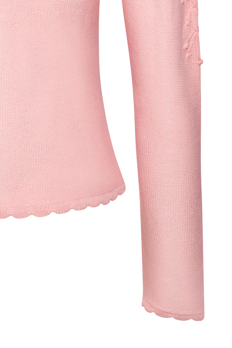 Strickjacke mit Puffärmel