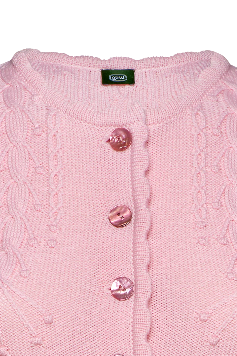 Strickjacke mit Puffärmel