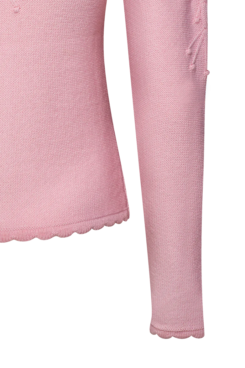 Strickjacke mit Puffärmel