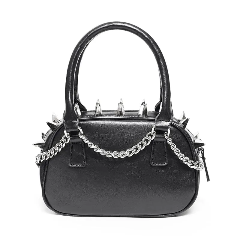 Mit Punk-Totenkopf verzierte Handtasche für Damen