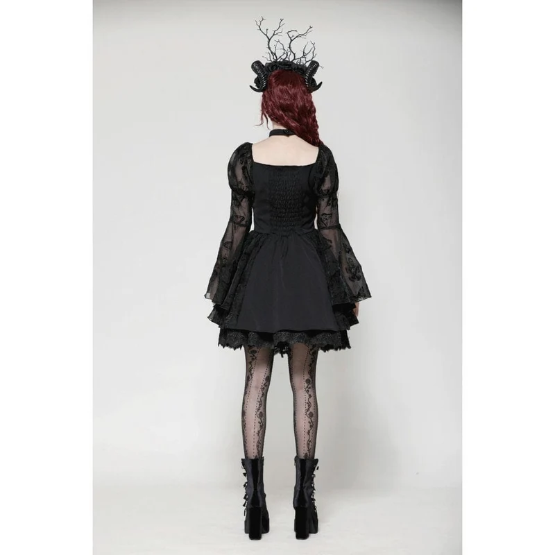 Gothic Lolita-Abendkleid mit Puffärmeln