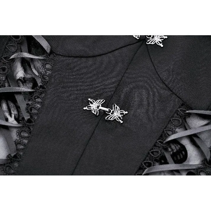 Gothic Lolita-Abendkleid mit Puffärmeln