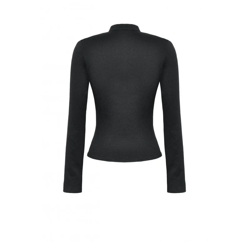 Punk Cutout Tiefer Ausschnitt Shirt für Damen