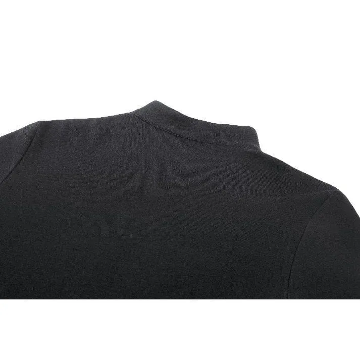 Punk Cutout Tiefer Ausschnitt Shirt für Damen