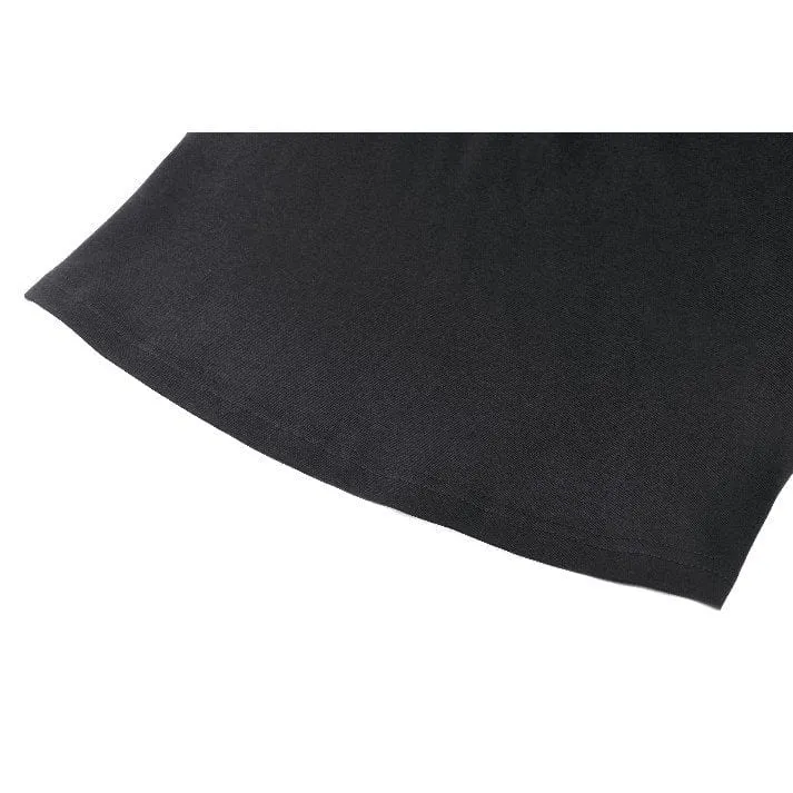 Punk Cutout Tiefer Ausschnitt Shirt für Damen