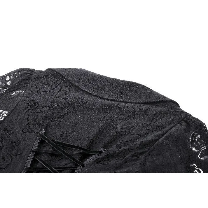 Gothic-Kleid für Damen mit ausgestellten Ärmeln und Schnürung, ideal für Flitterwochen oder Abschlussfeiern