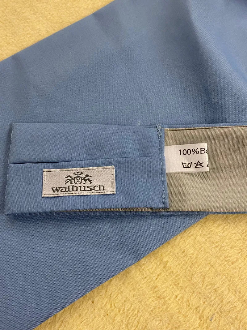 Vintage Ascot Krawatte Hellblau Herren – Elegante Schalkrawatte Walbusch