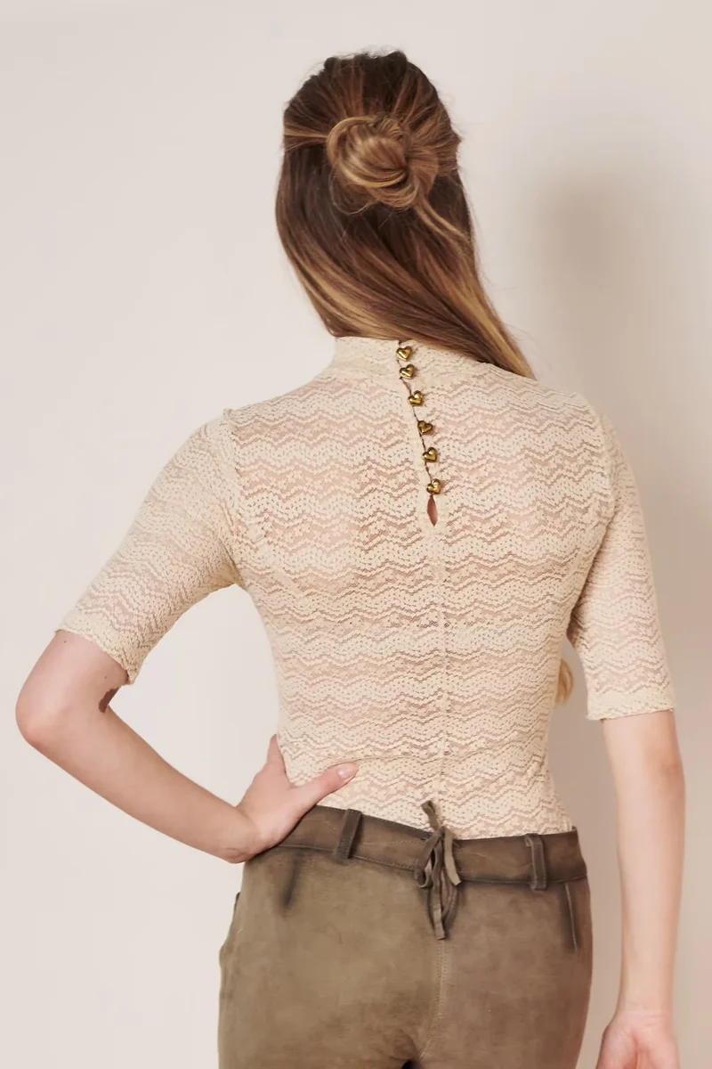 Dirndlbluse Ginna Krüger Collection nude