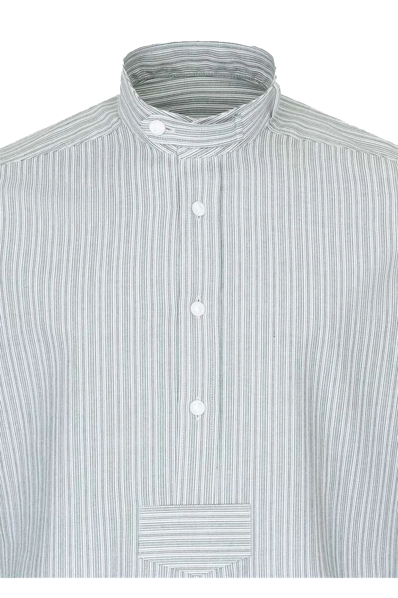 Trachtenhemd mit Stehkragen und Riegel Regular