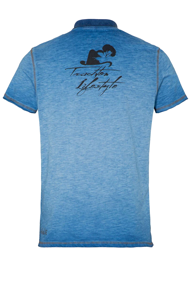 Herren Trachten Poloshirt im Used-Look 'Gipfeljäger'