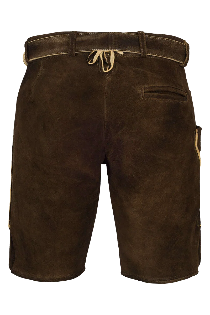 Herren Hirschlederhose kurz bestickt